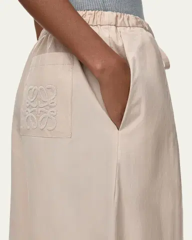 Loewe x Paula's Ibiza Pleated Wide-Leg Crop Drawstring Pants | Thumbnail 9 Loewe x Paula's Ibiza Pleated Wide-Leg Crop Drawstring Pants | Thumbnail 9