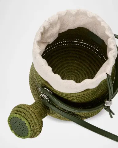 Loewe x Paula's Ibiza Raffia Watering Can Crossbody Bag | Thumbnail 4