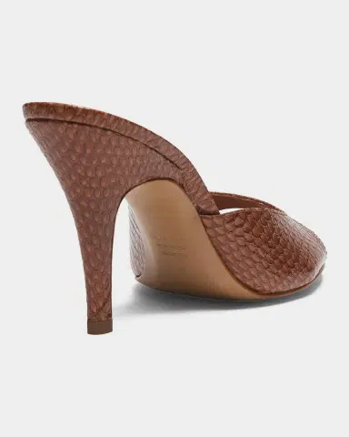 Schutz Clea Snake-Embossed Leather Sandals | Thumbnail 2