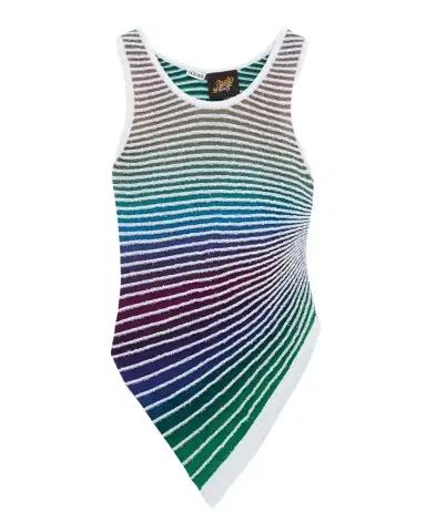Loewe x Paula's Ibiza Asymmetric Striped Tank Top | Thumbnail 1 Loewe x Paula's Ibiza Asymmetric Striped Tank Top | Thumbnail 1