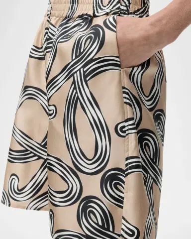 LOEWE x Paula's Ibiza Relaxed Silk Shorts | Thumbnail 5 LOEWE x Paula's Ibiza Relaxed Silk Shorts | Thumbnail 5