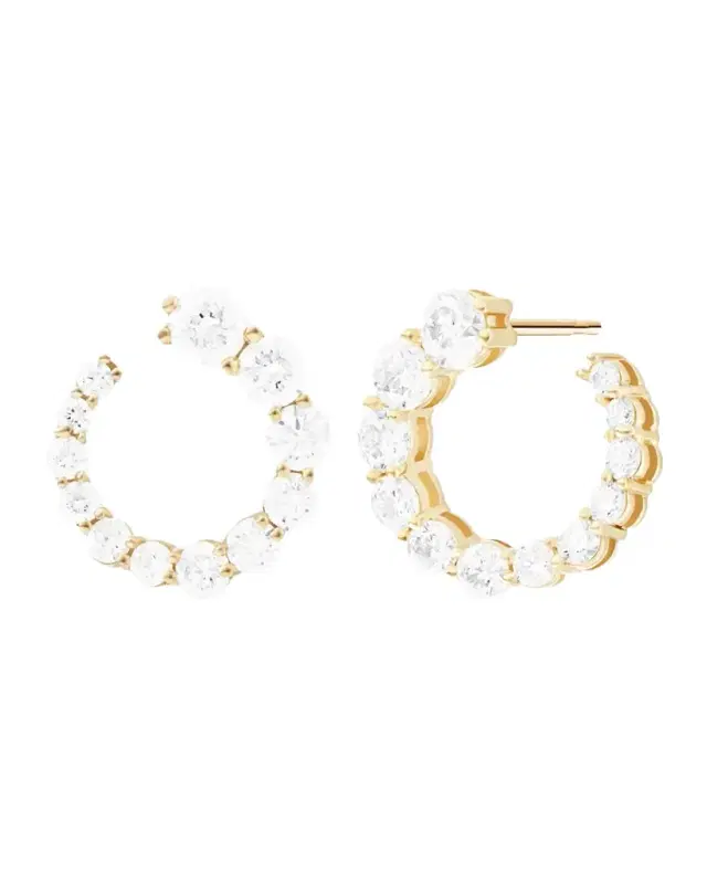18K Aria Statement Earrings with Diamonds