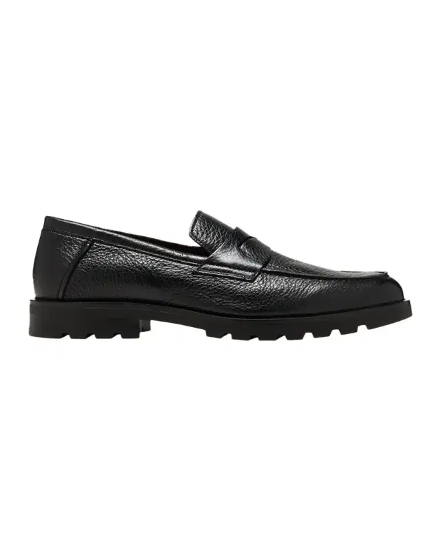 Men 's Rock Deerskin Lug-Sole Penny Loafers