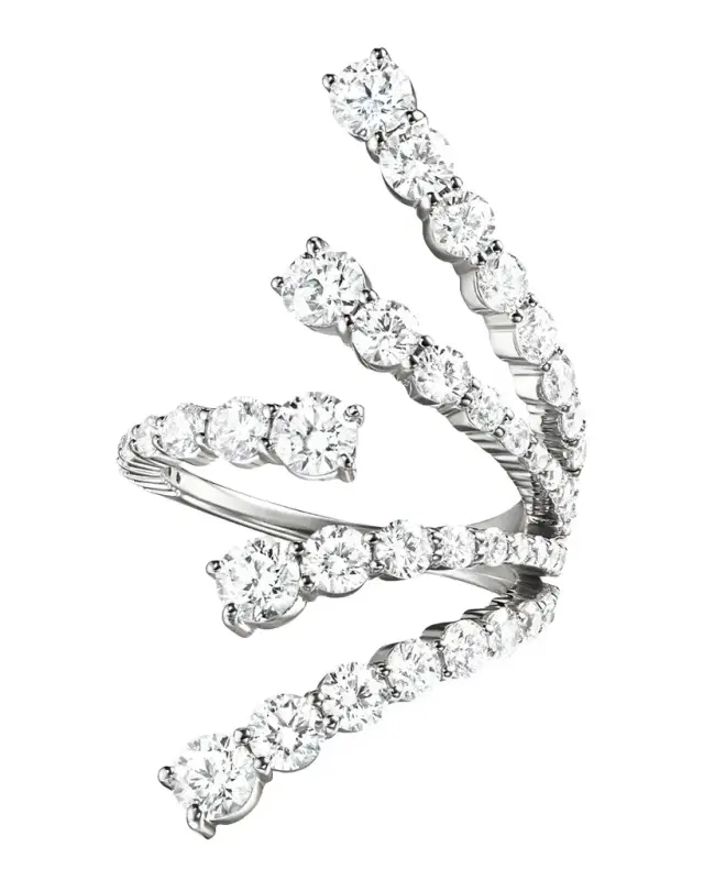 18K Aria Cascade Ring with Diamonds