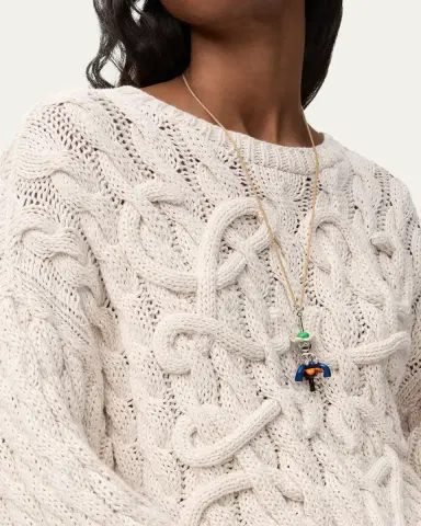 Loewe x Paula's Ibiza Anagram Cable-Knit Sweater | Thumbnail 9 Loewe x Paula's Ibiza Anagram Cable-Knit Sweater | Thumbnail 9