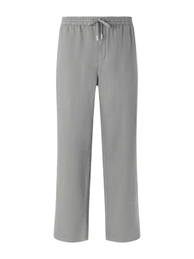 MR P. Edward Straight-Leg Garment-Dyed Linen Drawstring Trousers