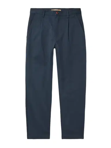 FrizmWORKS Haworth Tapered Cropped Pleated Cotton-Twill Trousers | Thumbnail 1