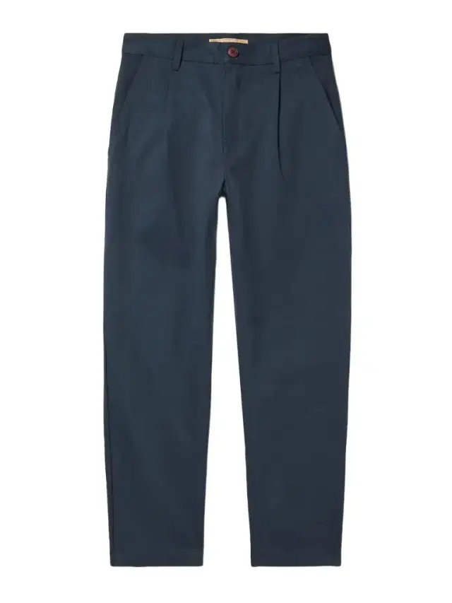 FrizmWORKS Haworth Tapered Cropped Pleated Cotton-Twill Trousers