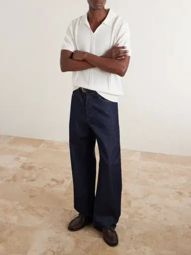 MR P. Cable-Knit Cotton Polo Shirt | Thumbnail 2