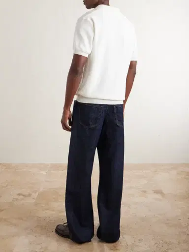 MR P. Cable-Knit Cotton Polo Shirt | Thumbnail 4