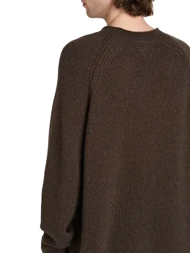 Bottega Veneta Men's Cashmere Raglan Knit Sweater - Dark Carrubo - Size XL | Thumbnail 6