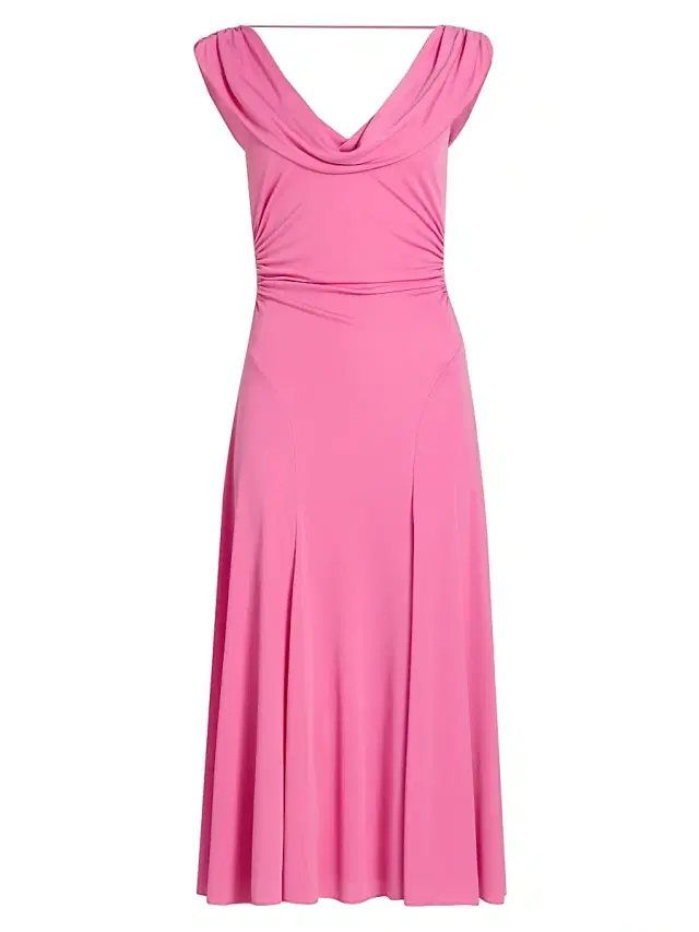 Women's Carino Jersey Midi-Dress - Soft Fuchsia