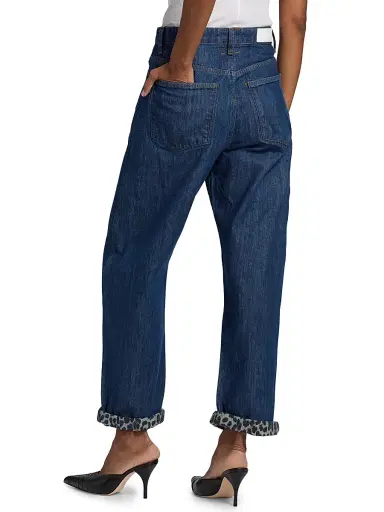 RE/DONE Women's The Rewind Printed-Cuff Jeans | Thumbnail 5 RE/DONE Women's The Rewind Printed-Cuff Jeans | Thumbnail 5