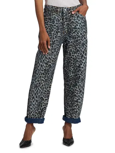 RE/DONE Women's The Rewind Printed-Cuff Jeans | Thumbnail 6 RE/DONE Women's The Rewind Printed-Cuff Jeans | Thumbnail 6