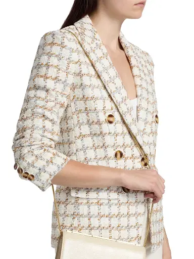 Veronica Beard Women's Ryland Tweed Dickey Jacket - Ecru Multi | Thumbnail 6