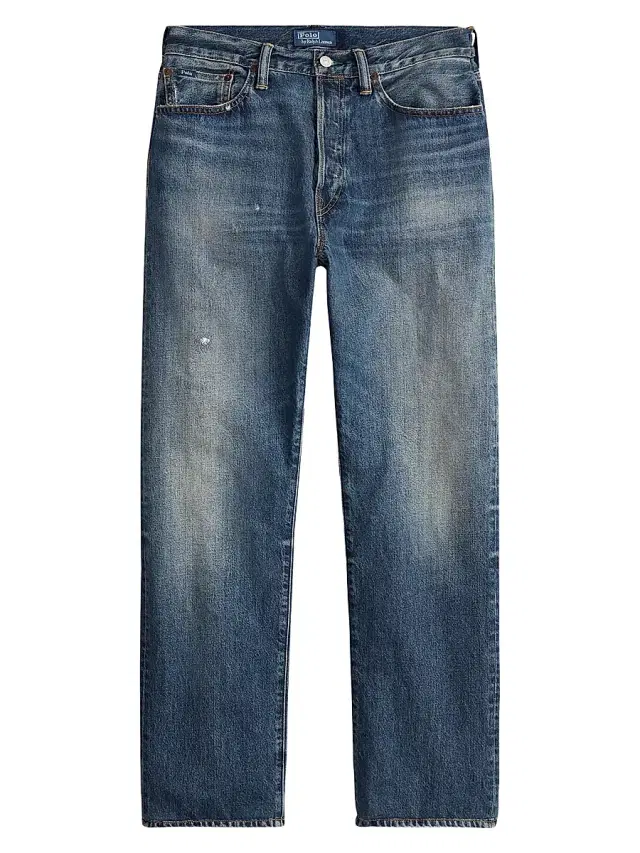 Polo Ralph Lauren Men's 3X1 Rigid Kensington Straight-Leg Jeans