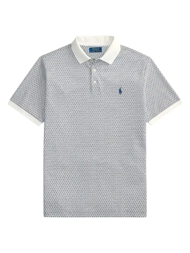 Polo Ralph Lauren Men's Interlock Cotton Polo Shirt - Mini Mallets White