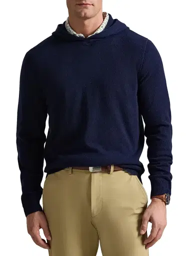 RLX Ralph Lauren Men's Cashmere Knit Hoodie | Thumbnail 3 RLX Ralph Lauren Men's Cashmere Knit Hoodie | Thumbnail 3