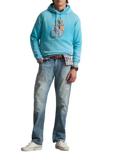 Polo Ralph Lauren Men's Preppy Polo Bear Fleece Hoodie - Perfect Turquoise Summer Bear - Size XL | Thumbnail 2 Polo Ralph Lauren Men's Preppy Polo Bear Fleece Hoodie - Perfect Turquoise Summer Bear - Size XL | Thumbnail 2