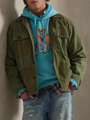 Polo Ralph Lauren Men's Preppy Polo Bear Fleece Hoodie - Perfect Turquoise Summer Bear - Size XL | Thumbnail 5 Polo Ralph Lauren Men's Preppy Polo Bear Fleece Hoodie - Perfect Turquoise Summer Bear - Size XL | Thumbnail 5