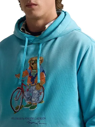 Polo Ralph Lauren Men's Preppy Polo Bear Fleece Hoodie - Perfect Turquoise Summer Bear - Size XL | Thumbnail 6 Polo Ralph Lauren Men's Preppy Polo Bear Fleece Hoodie - Perfect Turquoise Summer Bear - Size XL | Thumbnail 6