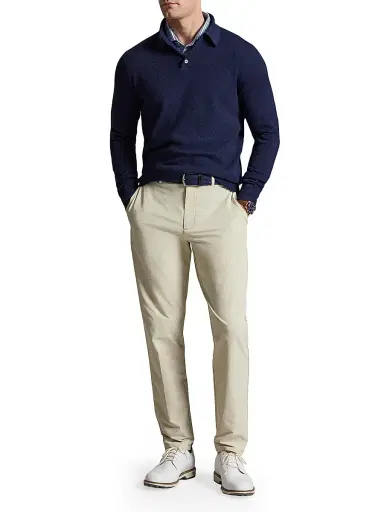 RLX Ralph Lauren Men's Birdseye-Knit Collared Sweater - Andover Heather - Size XXL | Thumbnail 2 RLX Ralph Lauren Men's Birdseye-Knit Collared Sweater - Andover Heather - Size XXL | Thumbnail 2