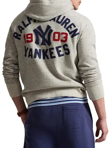 Polo Ralph Lauren Men's Yankees Vintage Fleece Hoodie | Thumbnail 4
