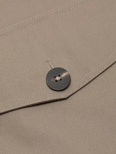 Saks Fifth Avenue Men's Cotton-Blend Twill Collared Jacket - Grey - Size XXL | Thumbnail 7
