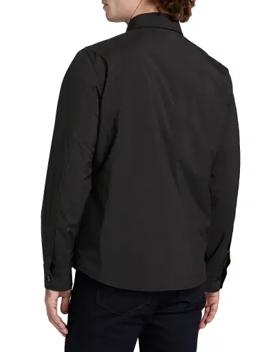 Saks Fifth Avenue Men's Techno Double-Pocket Overshirt - Black | Thumbnail 5 Saks Fifth Avenue Men's Techno Double-Pocket Overshirt - Black | Thumbnail 5