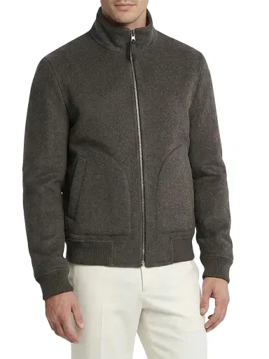 Gorski Men's Reversible Select Cashmere and Wool Jacket - Taupe Light Taupe - Size XXL | Thumbnail 3