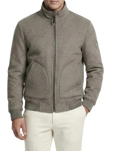 Gorski Men's Reversible Select Cashmere and Wool Jacket - Taupe Light Taupe - Size XXL | Thumbnail 5