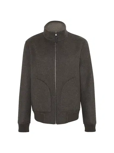 Gorski Men's Reversible Select Cashmere and Wool Jacket - Taupe Light Taupe - Size XXL | Thumbnail 1