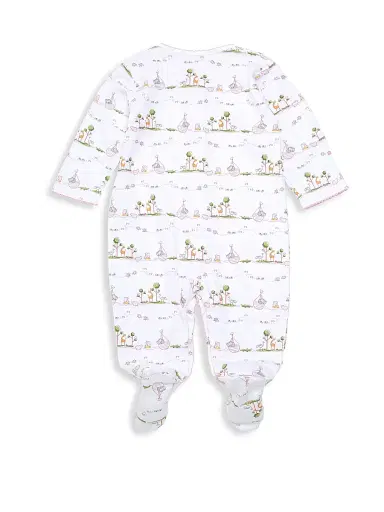 Kissy Kissy Baby Girl's Noah's Print Footie - Pink - Size 9 Months | Thumbnail 2
