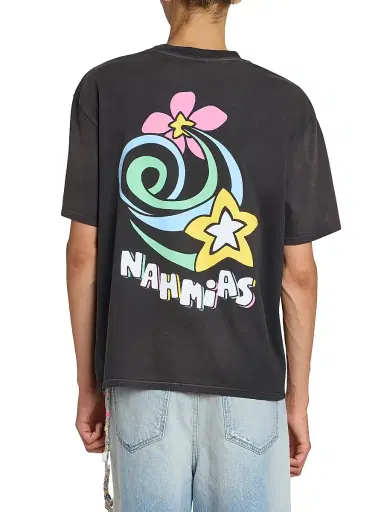 Nahmias Men's Daydreaming Flower Trip Boxy T-Shirt | Thumbnail 5