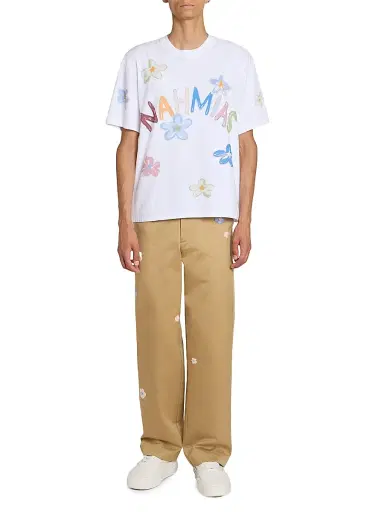 Nahmias Men's Daydreaming Super Bloom Boxy T-Shirt - White - Size XXL | Thumbnail 2