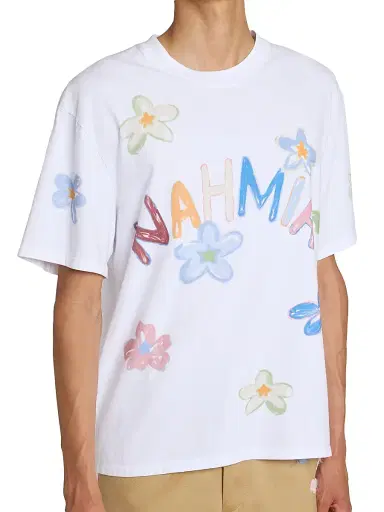 Nahmias Men's Daydreaming Super Bloom Boxy T-Shirt - White - Size XXL | Thumbnail 6