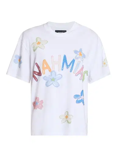 Nahmias Men's Daydreaming Super Bloom Boxy T-Shirt - White - Size XXL | Thumbnail 1