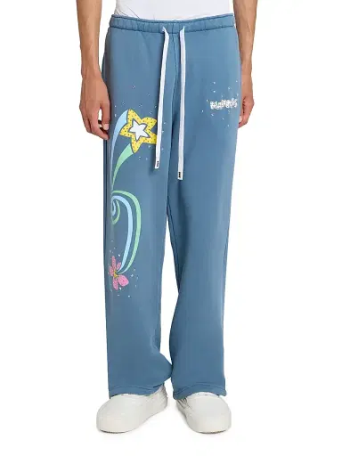 Nahmias Men's Daydreaming Flower Trip Wide-Leg Sweatpants | Thumbnail 3 Nahmias Men's Daydreaming Flower Trip Wide-Leg Sweatpants | Thumbnail 3