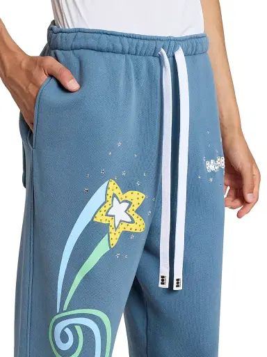 Nahmias Men's Daydreaming Flower Trip Wide-Leg Sweatpants | Thumbnail 6 Nahmias Men's Daydreaming Flower Trip Wide-Leg Sweatpants | Thumbnail 6