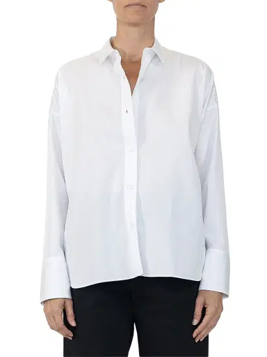 CALLAS MILANO Women's Srene Scarf Back Shirt - White Lagoon - Size 0 | Thumbnail 4