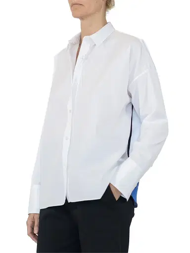 CALLAS MILANO Women's Srene Scarf Back Shirt - White Lagoon - Size 0 | Thumbnail 5