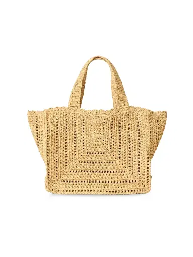 BTB Los Angeles Women's Beth Raffia Tote Bag - Natural | Thumbnail 1 BTB Los Angeles Women's Beth Raffia Tote Bag - Natural | Thumbnail 1