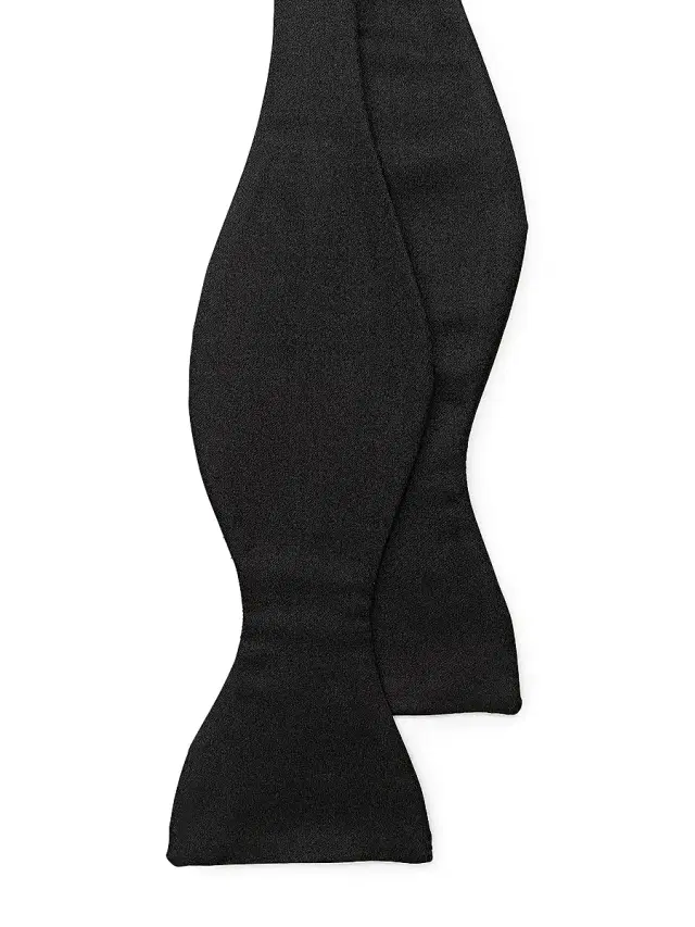 Polo Ralph Lauren Men's Silk Satin Bow Tie - Black