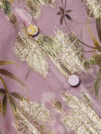 Kobi Halperin Women's Leia Metallic Floral Jacquard Ruffle Blouse | Thumbnail 7 Kobi Halperin Women's Leia Metallic Floral Jacquard Ruffle Blouse | Thumbnail 7