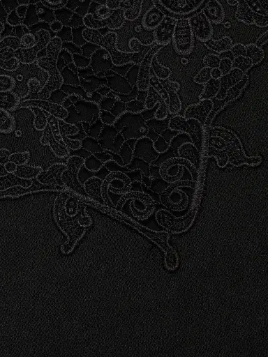 Kobi Halperin Women's Frankie Lace Satin-Back Crepe Blouse - Black - Size Medium | Thumbnail 7 Kobi Halperin Women's Frankie Lace Satin-Back Crepe Blouse - Black - Size Medium | Thumbnail 7