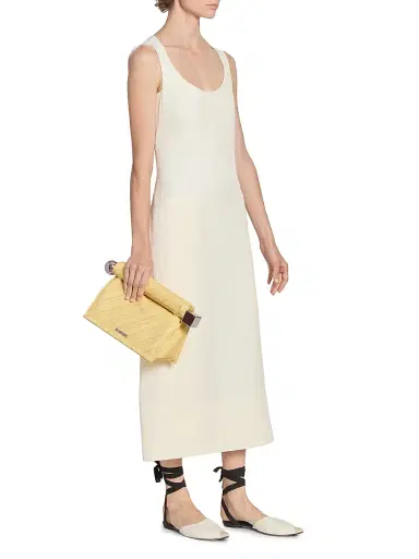 Jacquemus Women's La Pochette Rond Carré Clutch | Thumbnail 2 Jacquemus Women's La Pochette Rond Carré Clutch | Thumbnail 2