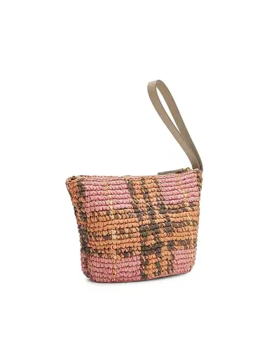 Burberry Women's Margate Small Raffia Pouch | Thumbnail 3