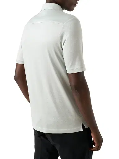 Eton Men's Jaquard Filo Di Scozia Polo Shirt - Green - Size XXL | Thumbnail 3 Eton Men's Jaquard Filo Di Scozia Polo Shirt - Green - Size XXL | Thumbnail 3