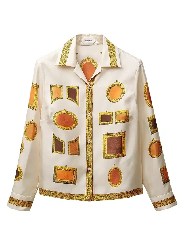 Versace Women's Printed Silk Shirt - Multi Color