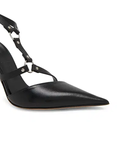 Tom Ford Women's 105MM Studded Leather Stiletto Heel Pumps - Black - Size 5.5 | Thumbnail 5 Tom Ford Women's 105MM Studded Leather Stiletto Heel Pumps - Black - Size 5.5 | Thumbnail 5